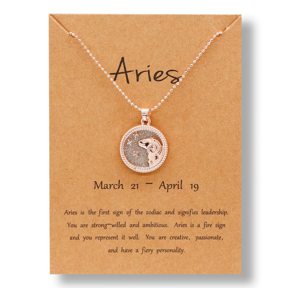 Sparkle Zodiac Constellation Necklace 🌌-Taurus, Aquarius, Cancer& Aries
